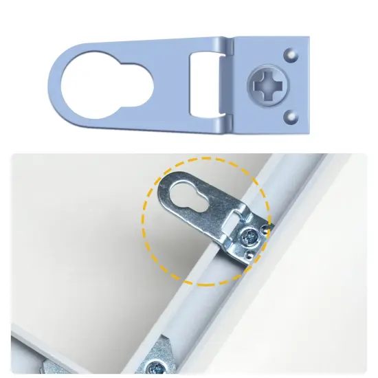 30 Sets of Metal Frame D-Ring Picture Hangers with Screws and Screwdrivers - for Open-Type Frame Channels Will Not Damage Photo Frames {5}