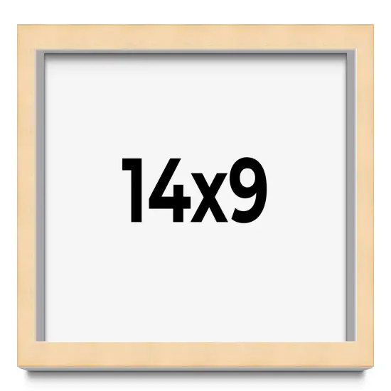 Photo Size Classic Modern Yellow Frame - UV Acrylic, Foam Board Backing, Hanging Hardware {1}