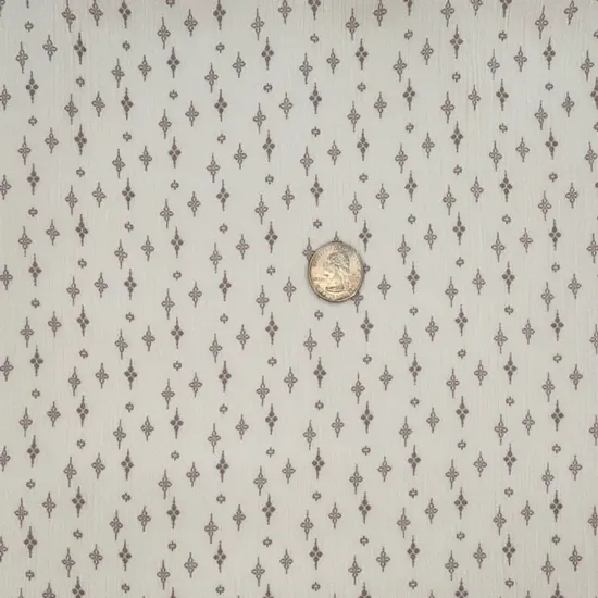 1 Yard Ivory Taupe Rayon Crinkle Fabric 50/52" Wide Lightweight Woven {1}