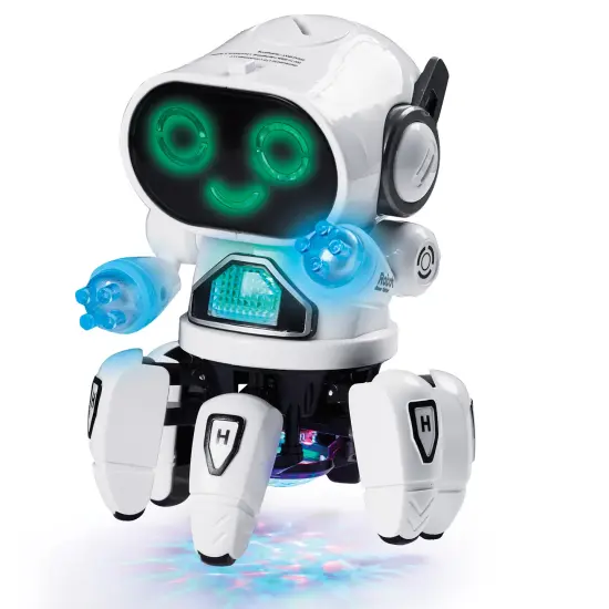 Collections Etc Flashing Lights & Dancing Electric Hexabot Robot Toy {2}