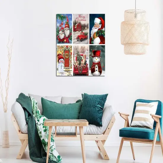 6 Pack Christmas Diamond Painting Kits for Adults - Diamond Art {4}