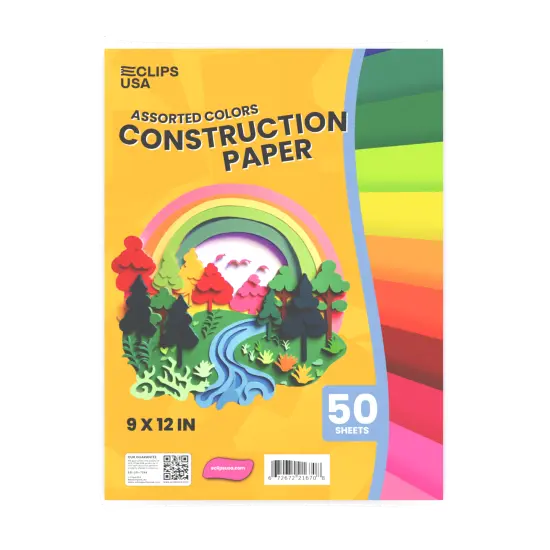Construction Paper 9x12 in &ndash; 50 Sheets &ndash; 48 Sets {1}