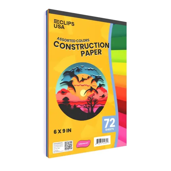 Construction Paper Pad 6x9 in &ndash; 72 Sheets &ndash; 48 Sets {3}