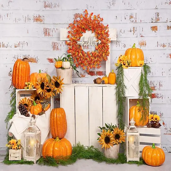 Orange - Forsythia Wreaths for Front Door {5}