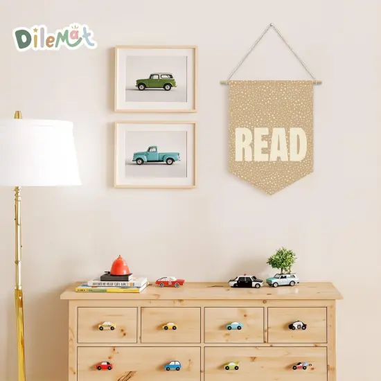 Read Sign for Classroom Linen Pennant Banner {4}