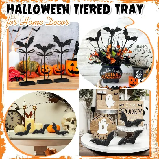 3 Pcs Halloween Tiered Tray Decor {5}