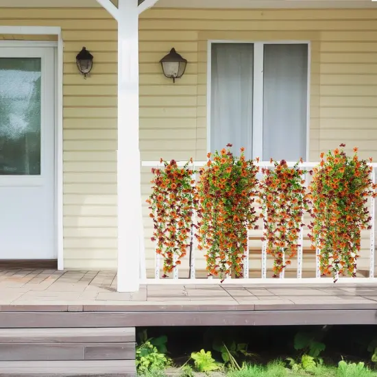 Artificial Hanging Flowers Plants for Outdoor Fall Decoration {4}
