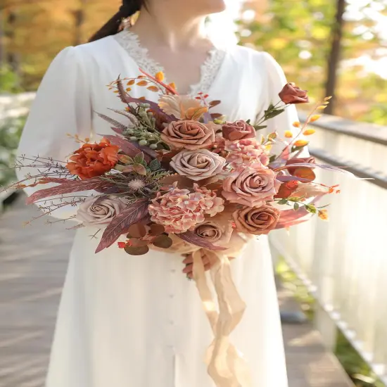 48pcs with 8 Kinds of Faux Fall Greenery {3}