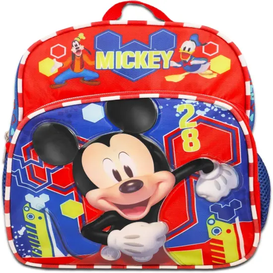 Mini Backpack Set - Bundle with 12" Mickey Backpack Plus Water Bottle {3}