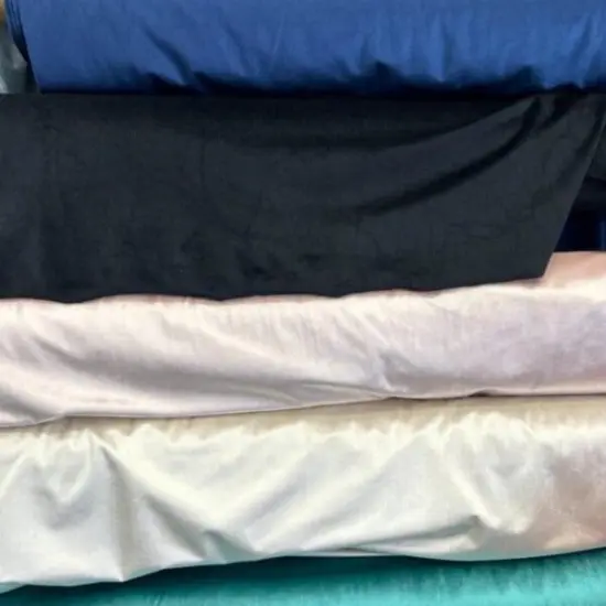 1 Yard Luxe Velvet Upholstery & Curtain Fabric for Home & Apparel 56" Wide White {4}