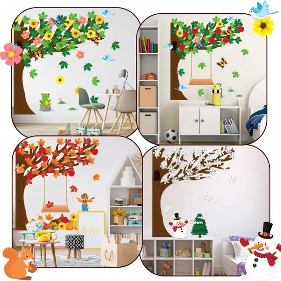 198Pcs Classroom Tree Bulletin Board Decor {2}