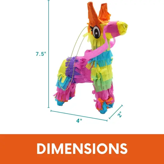 4E's Novelty 6 Pack Mini Pinatas - Mexican Pinata Decor, Donkey Pinata for Fiesta & Parties {4}