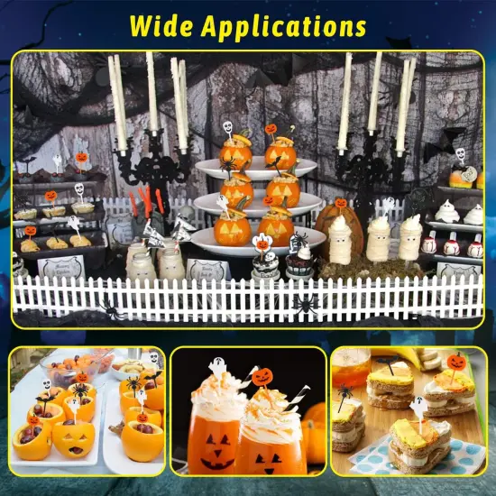 50PCS Plastic Halloween Cupcake Toppers {5}