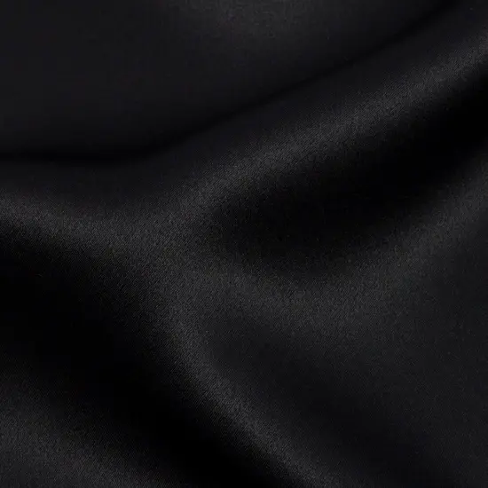 1 Yard Black Silk Charmeuse Fabric Premium Collection 44 inch Width {3}