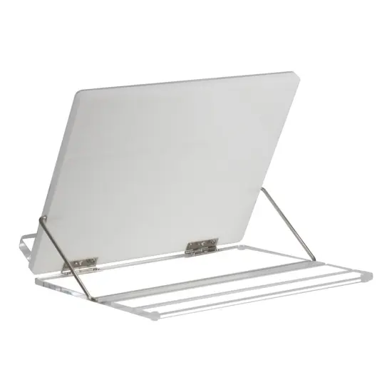 Lucite & Leatherette Tabletop Stand By Kinor Decor {3}