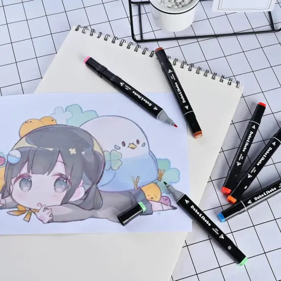 60 Color Alcohol Marker Pens {6}