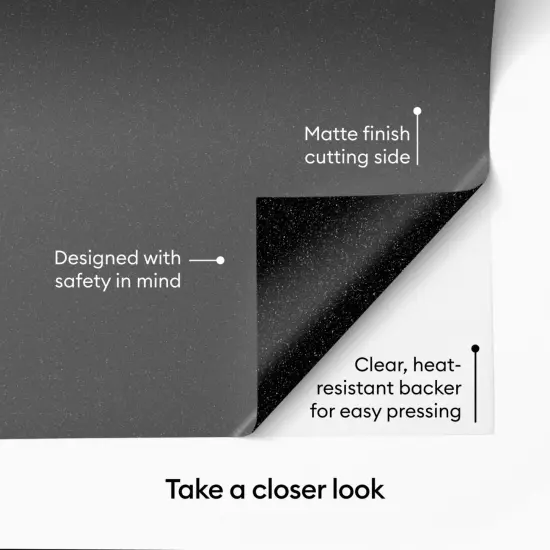 Cricut Value Glitter Iron-on - Black - 10 in x 8 ft (1) {5}