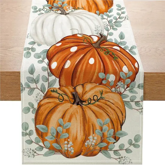 Fall Decorations for Home, Fall Table Runner 13x72 Inch {1}