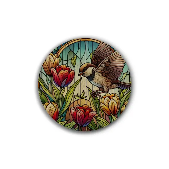 Sparrow Whim Coasters - 4pk {1}