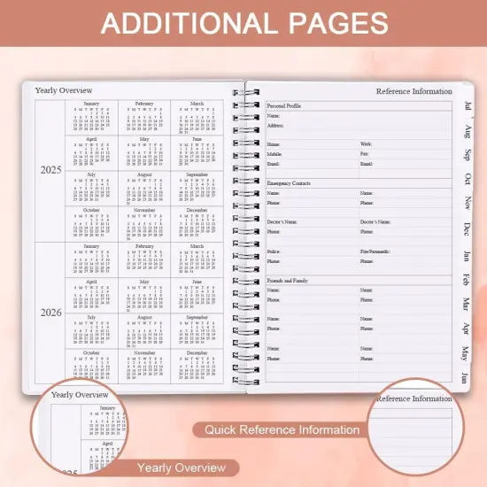 2025-2026 Planner - Weekly & Monthly - 6.25" x 8.25" - Twig {4}