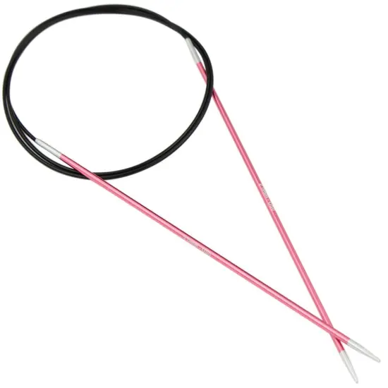 KnitPro-Zing Fixed Circular Needles 32"-Size 0/2mm {3}