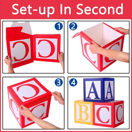 6 pcs ABC and 123 Friend Street Balloon Boxes {3}