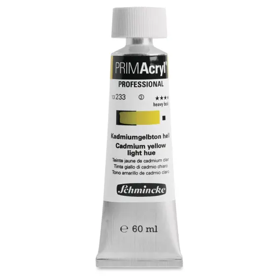 Schmincke Primacryl Professional Acrylic Paint - Cadmium Yellow Light Hue, 60 ml Tube {1}