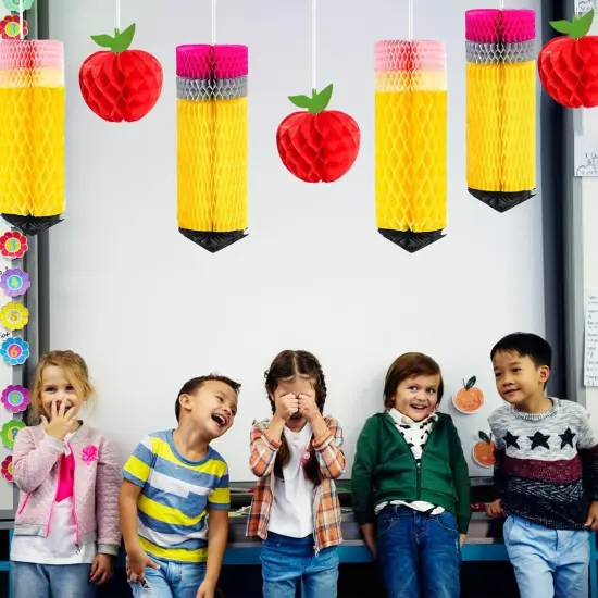 12Pcs Back to School Hanging Honeycomb {2}