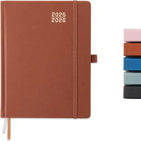 Academic Planner 2025-2026 - 6.5" x 8.5" (Brown 1 Pack） {1}