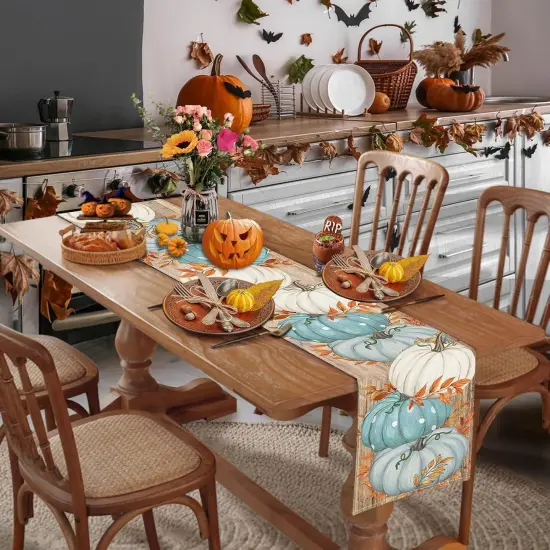 Fall Table Runner,2024 Table Runner 13"x72", Thanksgiving Table Runner {4}