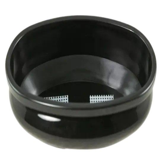 Oval Plastic Heavy Duty Bonsai, Succulent Pot 9"x 5"x 2.75" - Black w/ Mesh {1}