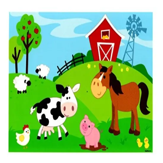 Farm Animals Edible Icing Image (6 inch Round) {1}
