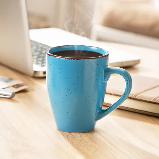 Moda Coffee Mugs Set of 6-12 oz Ceramic Coffee Cups {2}