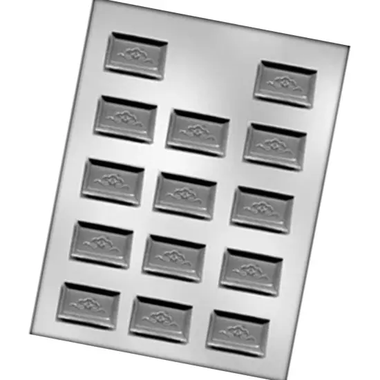 Rectangle Chocolate Mint with Scroll Mold {4}