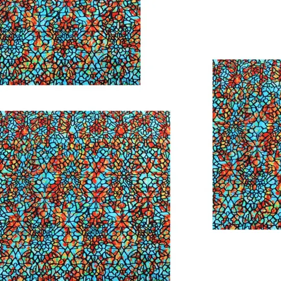 Stained Glass Printed Spandex {3}