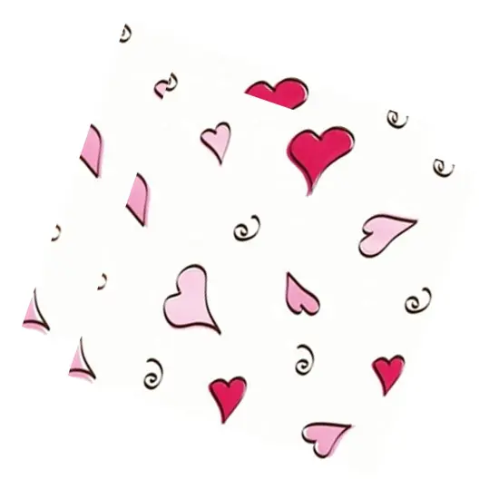 Large Swing Hearts Cello Treat Bag {2}