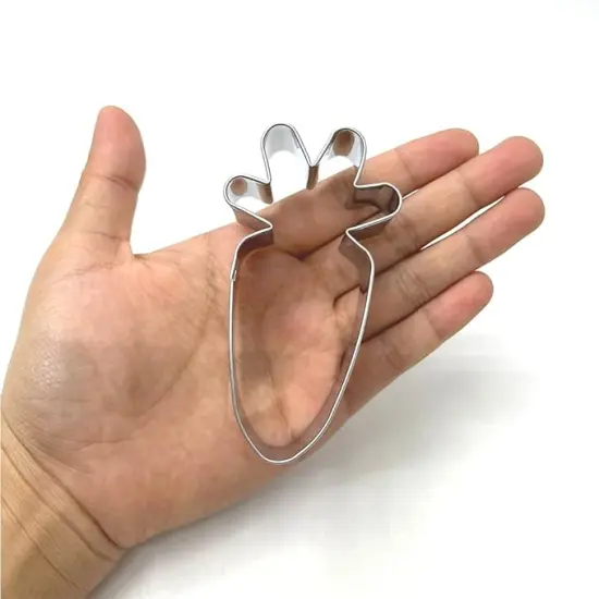 Easter Cookie Cutter Set, 3-pc, Egg, Bunny and Carrot, Stainless Steel {3}