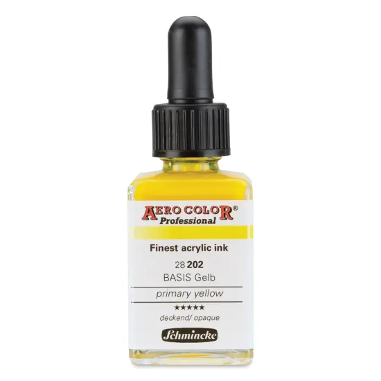 Schmincke Aero Color Professional Airbrush Color - 28 ml, Primary Yellow {1}