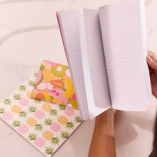 Squeeze The Day Stitched Notebook Set, Softcover Journal, Class Notebooks {3}