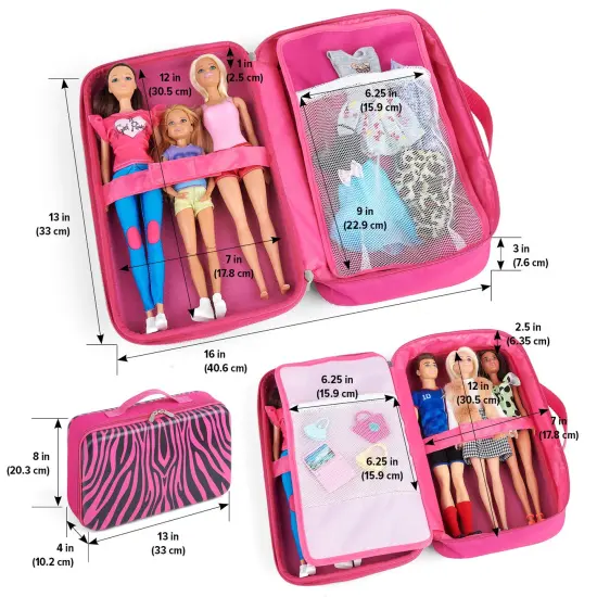 Badger Basket Fashion Doll Travel Case for 12-inch Dolls Animal {4}