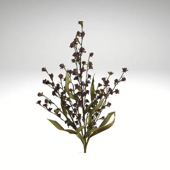 27" Purple Fall Berry Spray Stem &ndash; Artificial Wood Berries for Autumn Arrangements-65121-PU {3}