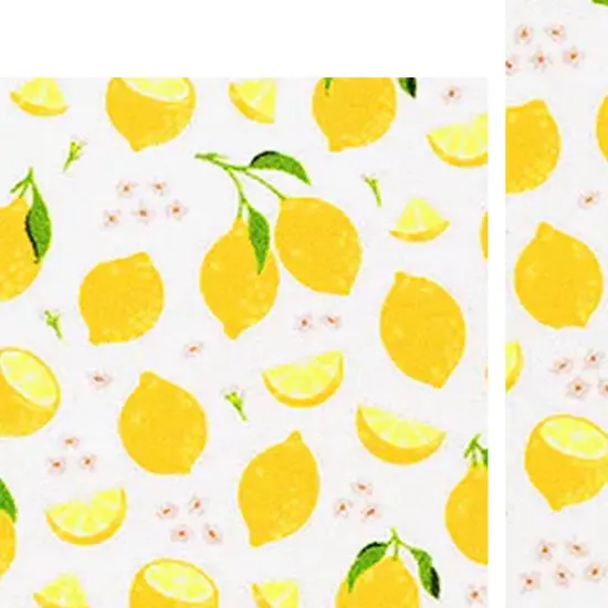 Lemony Lemons Printed Spandex Fabric {6}
