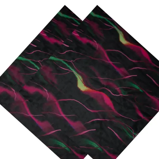 Neon Northern Lights Printed Power Mesh Fabric {4}