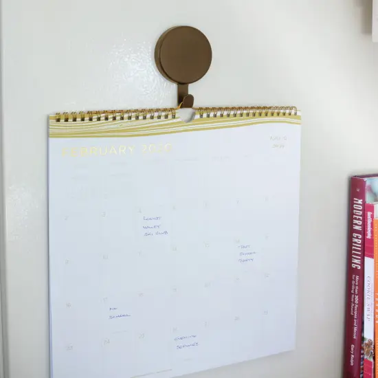 Haute Decor Attract&reg; Magnetic Hanger, 1 Pack - Strong Magnet Hook for Metal Doors and Surfaces Brown {2}