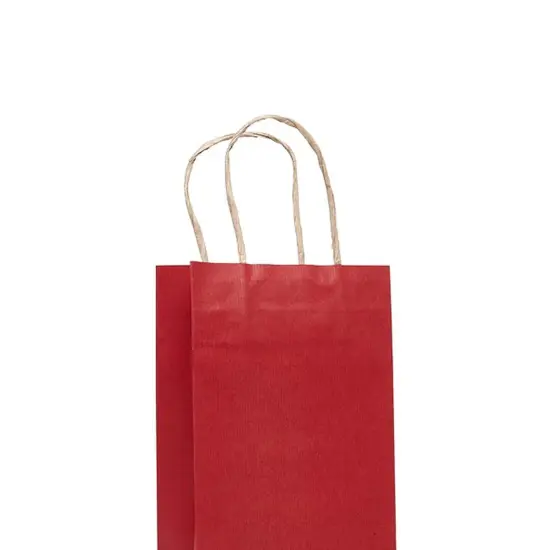 Twisted Handle Paper Wine Bag 6" x 3 1/4" x 13" {4}