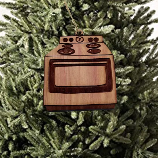 Stove - Cedar Ornament {4}