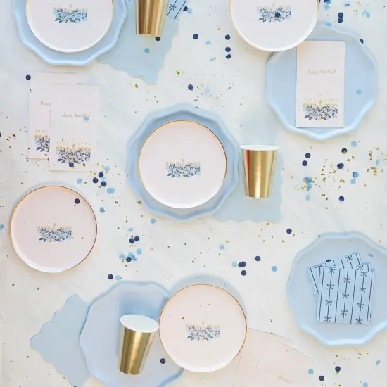 SKY BLUE ECO LARGE NAPKINS {4}