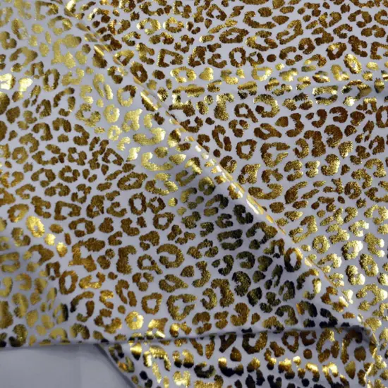 Cheetah Hologram Spandex 58/60" Wide 4 Way Stretch Dancewear Fabric Multiple Colors White Silver {6}