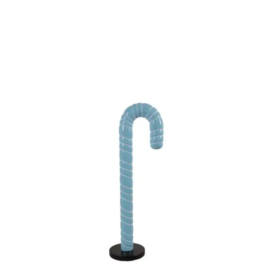 Small Blue Cushion Candy Cane Statue {1}