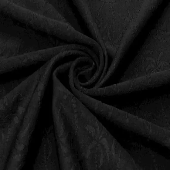 Black Famous Make Palm Trees Stretch Yoga Activewear Fabric By the Yard {2}